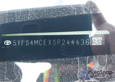 2025 Toyota Corolla Se from USA, damaged, VIN 5YFS4MCEXSP244436